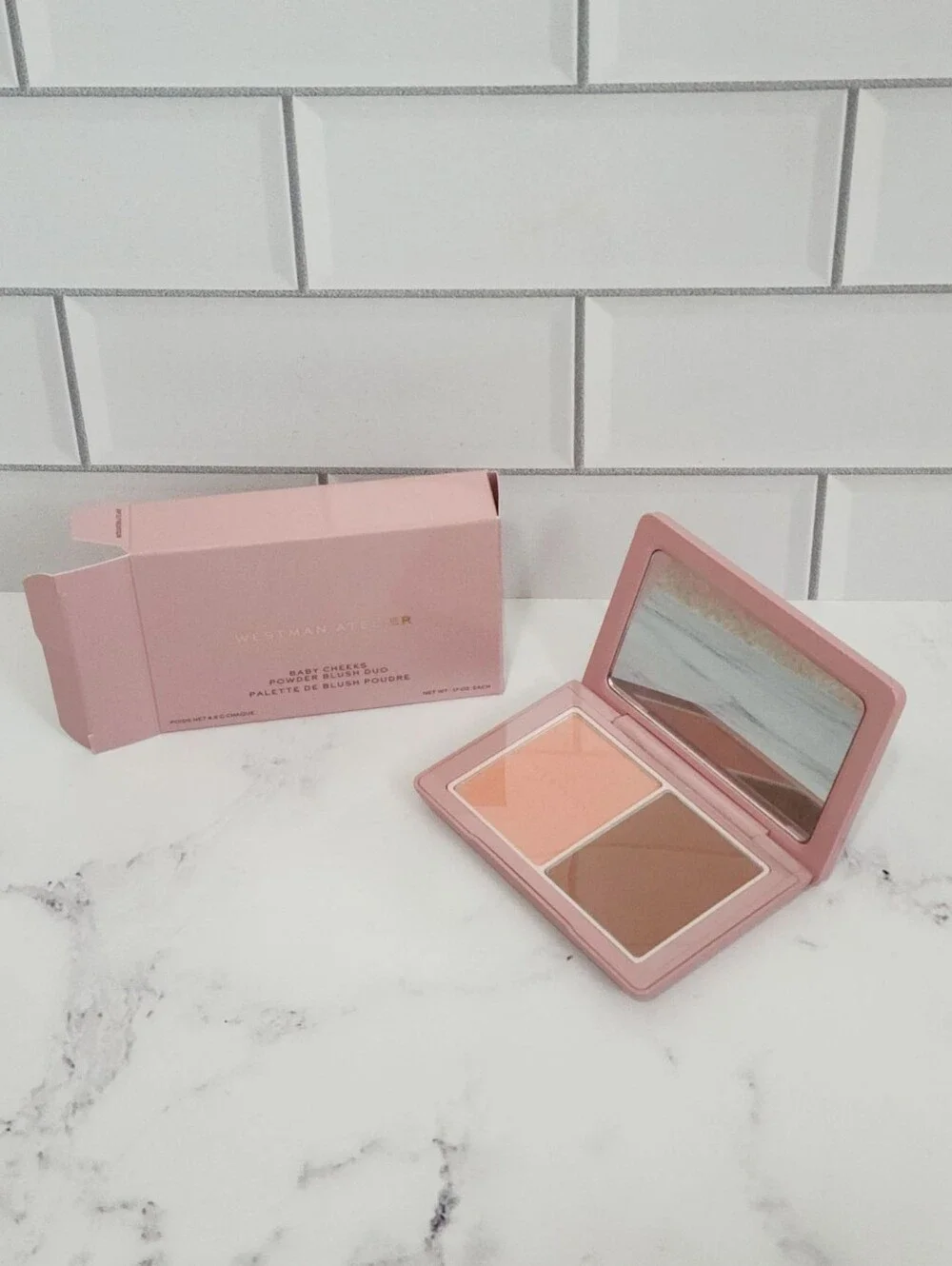 Westman Atelier Baby Cheeks Powder Blush Duo (Coquette & Mimi) - Picture 1 of 6
